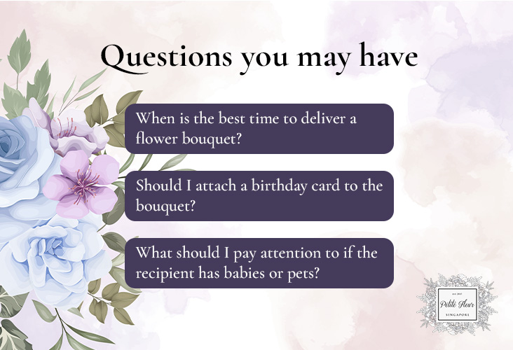 Questions you may have-flower bouquets singapore